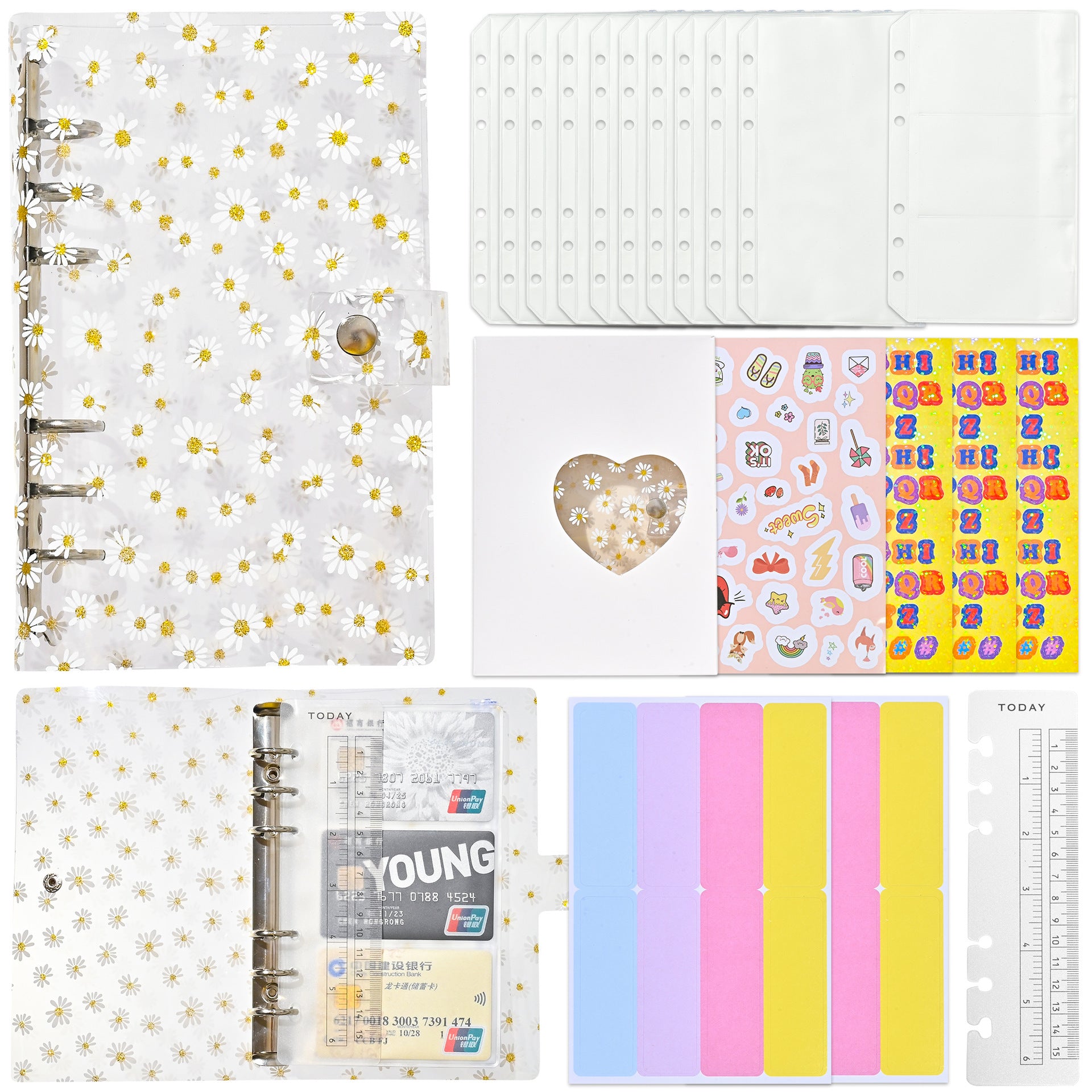 Wholesale Transparent A6 PVC Loose Leaf Folder Manual Ledger Loose Leaf